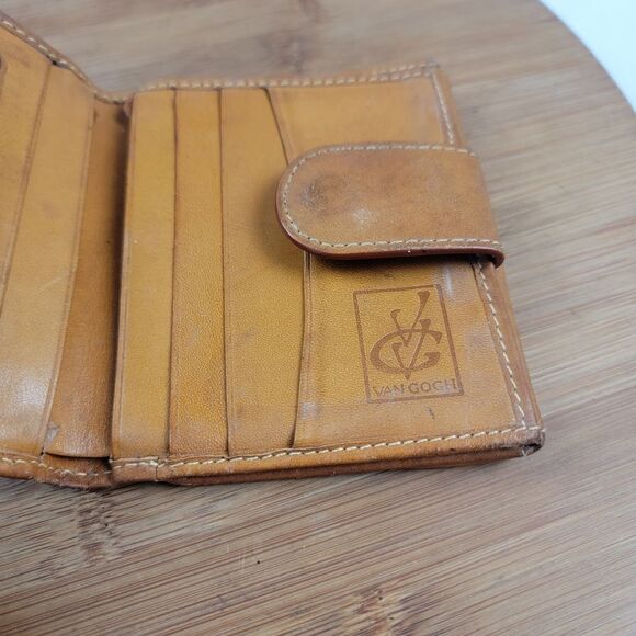 Van‎ Gogh Art Brown Leather Wallet - Picture 6 of 10